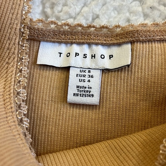 Top shop ribbed knit crop tank - Picture 4 of 10